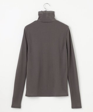 自由区 【洗える】シアーツイストガーゼ カットソー チャコール