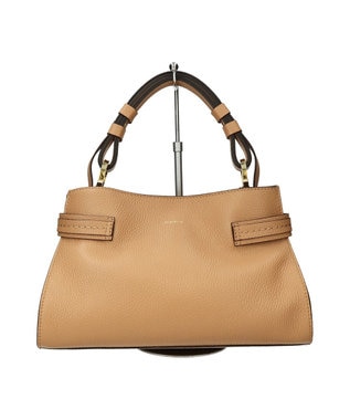 INTER-CHAUSSURES 【LORISTELLA】ベーシックレザーハンドバッグ ベージュ