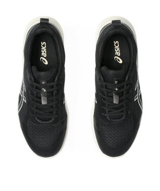 ASICS WALKING ゲルファンウォーカー レディース 3E相当 ブラック×オフホワイト