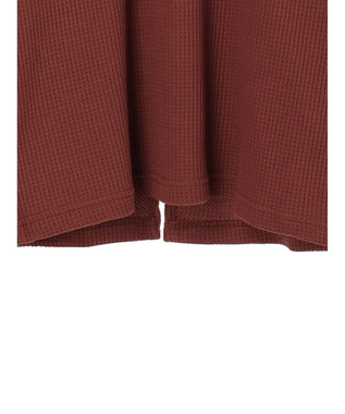 CRAFT STANDARD BOUTIQUE ワッフルレイヤード風プルオーバー Brick Red