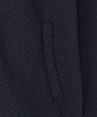 JOSEPH ABBOUD 【サステイナブル・オーガニックコットン使用】オーガニッククールニットジップ カーディガン ネイビー系