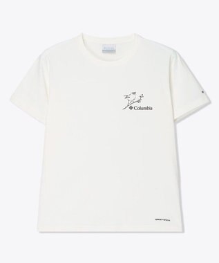 Columbia Columbia/ ウィメンズタイムトゥートレイルグラフィックショートスリーブTシャツ /コロンビア Sea Salt
