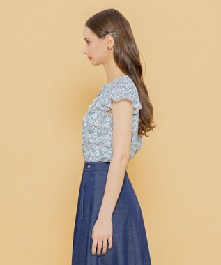 TOCCA 【LIBERTY社オリジナル素材】【洗える！】FLORAL STORY ブラウス ブルー系5