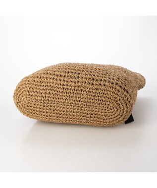 UNBILLION カシュカシュ cachecache / ベルトハンドルクロッシェトート カゴバッグ ブラック