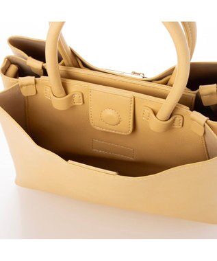 UNBILLION カシュカシュ cachecache / 三層2wayトートバッグ イエロー