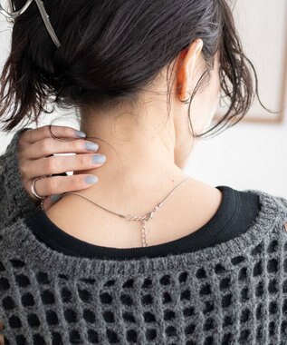 WEGO ビッグメッシュニットプルオーバー ブルー