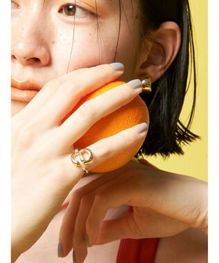 AMERICAN HOLIC イニシャルリングＧＬＤ E