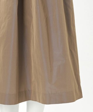 23区 S 【R(アール)】LIMONTAマイクロタフタ ドロスト フレアスカート ベージュ系