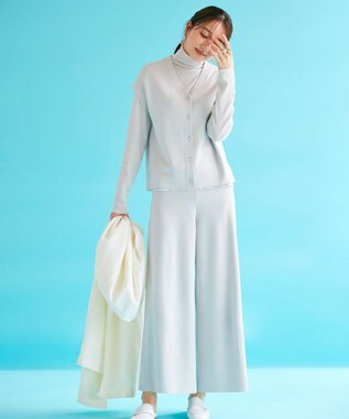 ICB 【洗える】ハイゲージスムース スリーブレスプルオーバー トープ系