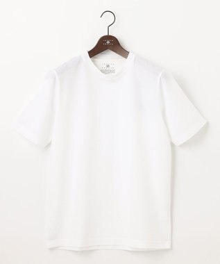 JOSEPH ABBOUD 【吸水速乾/】千鳥サッカー Tシャツ ホワイト系