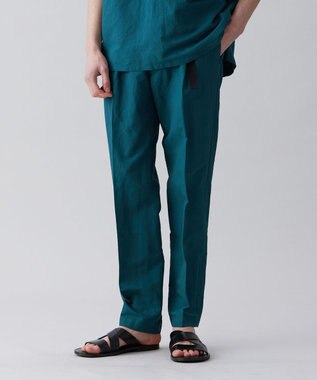 UNFILO MENS ライトリネン テーパードパンツ [23年春夏商品] ダークグリーン