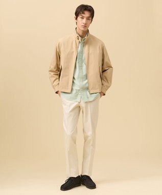 J.PRESS MEN コットンポリエステルポプリン ゴルフジャケット ベージュ系