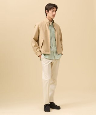 J.PRESS MEN コットンポリエステルポプリン ゴルフジャケット ベージュ系