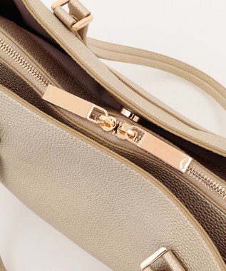 LA BAGAGERIE ベーシック　フェイクレザートート ゴールド