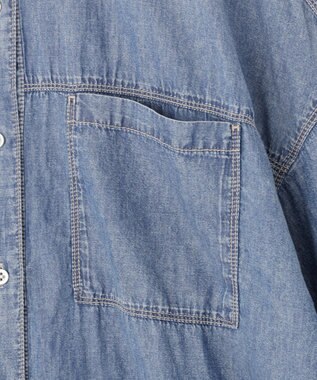 Green Parks シアーデニムシャツワンピース Indigo