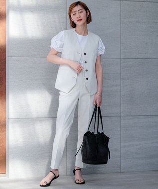 23区 【CLASSY.6月号掲載】雑材ミドル トートバッグ ブラック