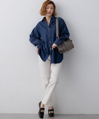 23区 S 【先行予約】23区DENIM ストレートフィット デニムパンツ ホワイト系