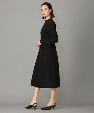 ICB 【洗える・ブラックフォーマル】 TaPeダブルクロス フレアワンピース ブラック系