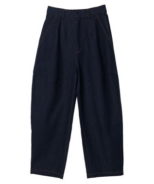 Green Parks デザイン切替カーブパンツ Indigo