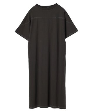 Green Parks ・ＳＵＧＡＲ　ＳＰＯＯＮ【ＣＯＯＬ】ステッチＴＥＥワンピ Charcoal Gray