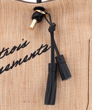 23区 【先行予約】ロゴ刺繍 雑材 トートバッグ ベージュ系