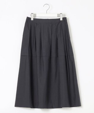 J.PRESS LADIES 【WEB限定カラーあり・洗える】ライトタフタ フレアー スカート ネイビー系