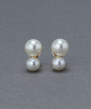 Phoebe ≪雑誌掲載≫ツインパールイヤリング ゴールド