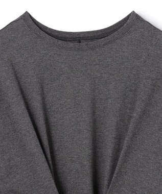 uncrave プレーンジャージー 2WAYレースアップトップス チャコール