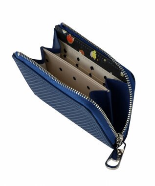 tsumori chisato CARRY クロスエンボス マルチケース ミニ財布 ネイビー