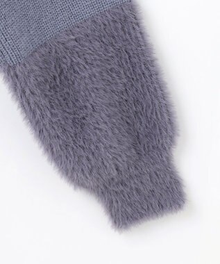 ANY SIS 【洗える】グラデーションフェザー ニット ラベンダー系