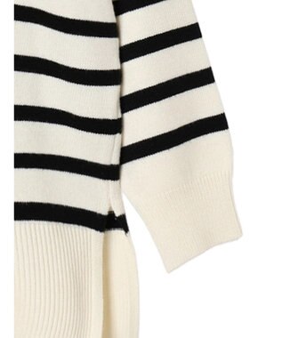 AMERICAN HOLIC バイパチ衿付きニットチュニック Ivory