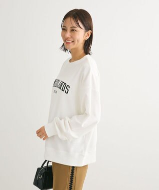 Green Parks アソートロゴミニ裏毛プルオーバー Off White