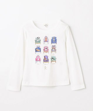 組曲 KIDS 【110-140㎝】アラカルトドッグ Tシャツ オフホワイト