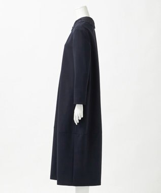 23区 S 【R(アール)】ダブルクロス レース襟 ワンピース ネイビー系