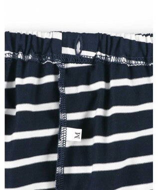 une nana cool 【綿100％】やわらか天竺ボーダー半袖パジャマ MADE WITH LIBERTY FABRIC KO