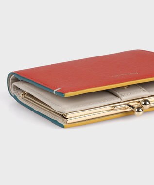 Paul Smith カラードエッジ がま口 2つ折り財布 レッド
