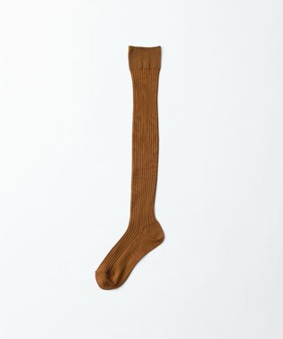 TRICOTE 6x2 RIB OVER KNEE SOCKS／6×2リブオーバーニーソックス 85CAMEL