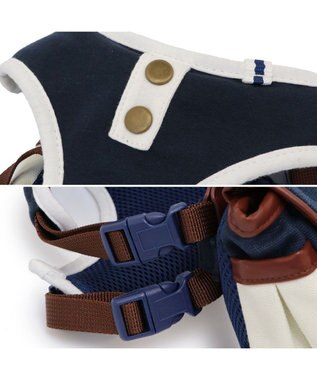 PET PARADISE ペットパラダイス ライン入りリュック付き ハーネス ＳＳ 小型犬 ネイビー