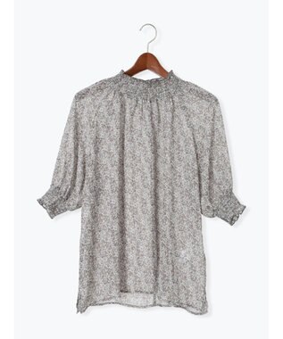 Te chichi パターンアソートシャーリングブラウス ブラック