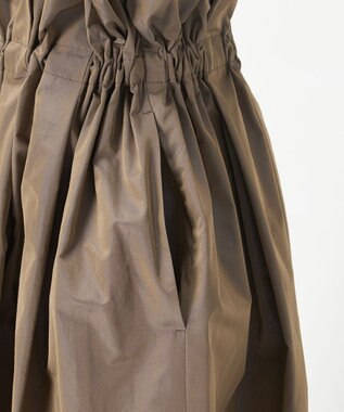 23区 S 【R(アール)】LIMONTAマイクロタフタ ドロスト フレアスカート ベージュ系