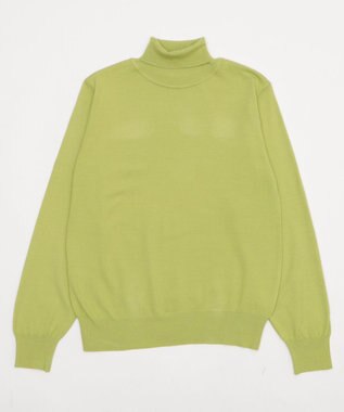 WEGO 【WEB限定/25年秋冬新作/洗濯OK/毛玉レス】タートルネックニット グリーンその他