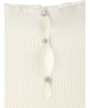 Green Parks AnriettMusee  リブニットドッキングワンピース Off White