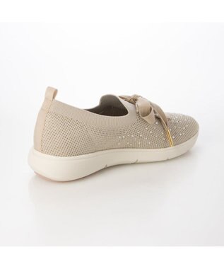 Riz raffinee <Riz raffinee>ラインストーンニットスニーカー ライトベージュ