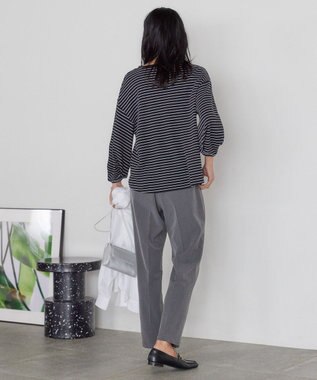 AMERICAN HOLIC 接触冷感7分袖タックスリーブカットプルオーバー Border