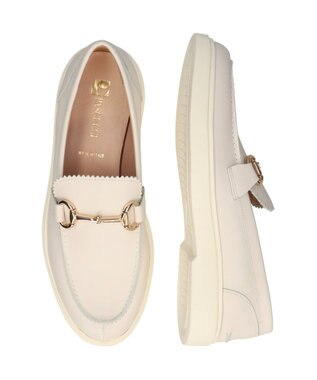 INTER-CHAUSSURES 【PASCUCCI】モールドソールビットローファー ホワイト