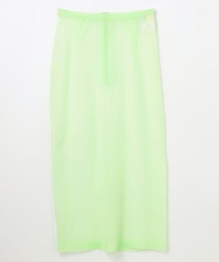 NAVE 【Nave・洗える】シアーニット スカート ライトグリーン系