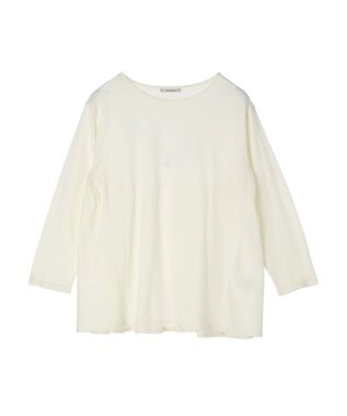 Green Parks バックギャザー布帛切替プルオーバー Off White