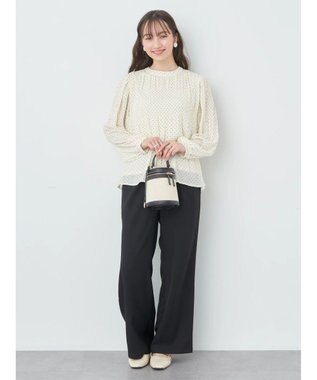 earth music&ecology マジョリカプリーツブラウス Dot