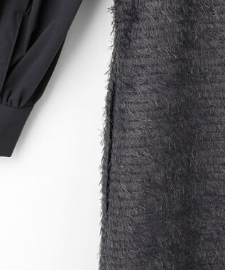 自由区 L 【カタログ掲載】ループカットジャカード ワンピース スレート