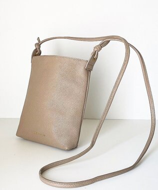 Hekhèr Le Style de Vie 新色追加【日本製】シュリンクレザー ショルダーバッグ グレージュ